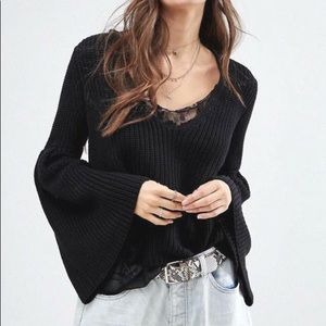 Free people Damsel bell sleeve top